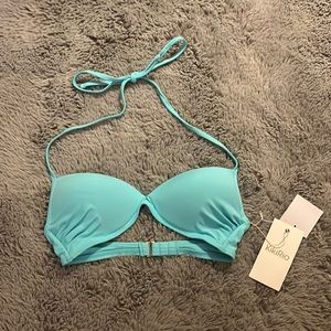 Turquoise bikini top (NWT)